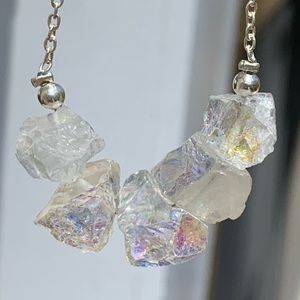 Angel Aura Quartz Crystal necklace.